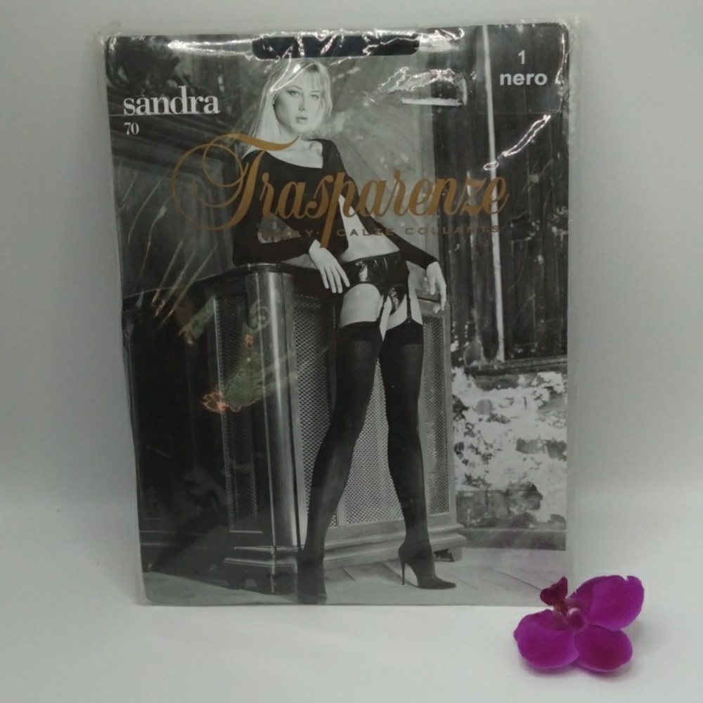 Black Stockings Made in Italy DEADSTOCK